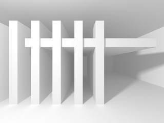 Abstract Modern White Architecture Background