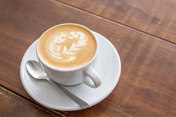 a cup of cappuccino