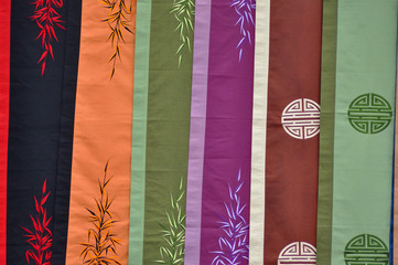 Asian handycraft textile fabric in Vietnam