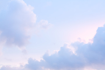 soft sky background at dawn