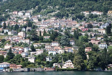 Fototapeta na wymiar Cernobbio at Lake Como, Lombardy Italy 