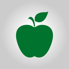Apple icon.Healthy food concept. Naturopathy symbol.