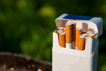 a pack of cigarettes close up
