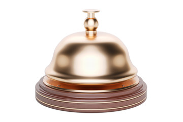 Reception bell, 3D rendering