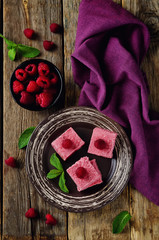 Raspberry coconut butter Fudge