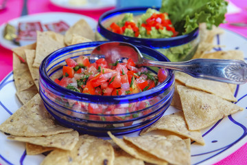 Salsa and chips