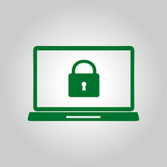 Internet security concept  icon. Identification and protection symbol.