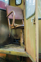 Abandoned crane cabin