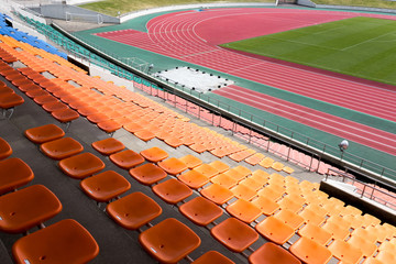 Obraz premium Wielofunkcyjne siedzenia stadionowe i widowiskowe
