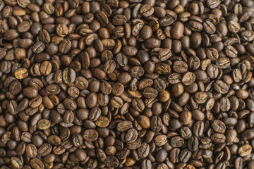 Coffee beans, background