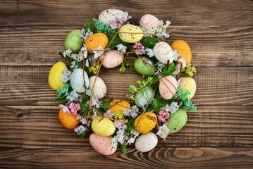 Decoration from easter eggs