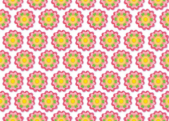  Seamless floral background flowers pattern on seamless cloth. 