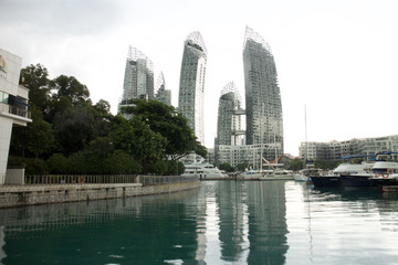 SINGAPORE - 22 Nov, 2014:Marina at Keppel Bay. Marina at Keppel bay is an exclusive villas and condominiums developed by Keppel group.