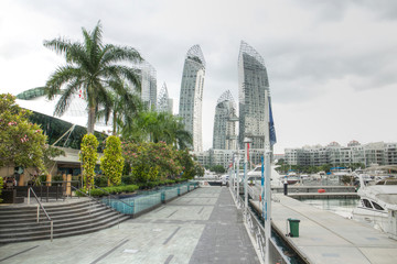 SINGAPORE - 22 Nov, 2014:Marina at Keppel Bay. Marina at Keppel bay is an exclusive villas and condominiums developed by Keppel group.