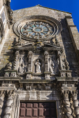 Fototapeta na wymiar Gothic style Saint Francis Church in Porto city, Portugal