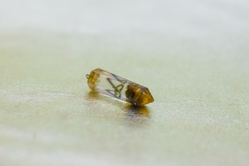 Epoxy resin crystal close-up