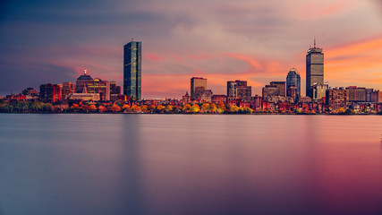 Boston Skyline  - obrazy, fototapety, plakaty