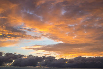 Fototapeta na wymiar Dramatic Sky at Sunset 