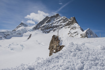 Swiss mountain, Jungfrau, Switzerland, public view point