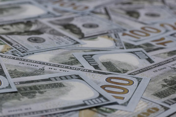 US One Hundred Dollar Banknotes Background