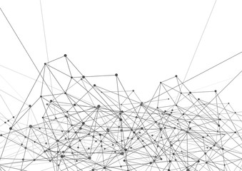 Internet connection, abstract sense of science and technology graphic design.
