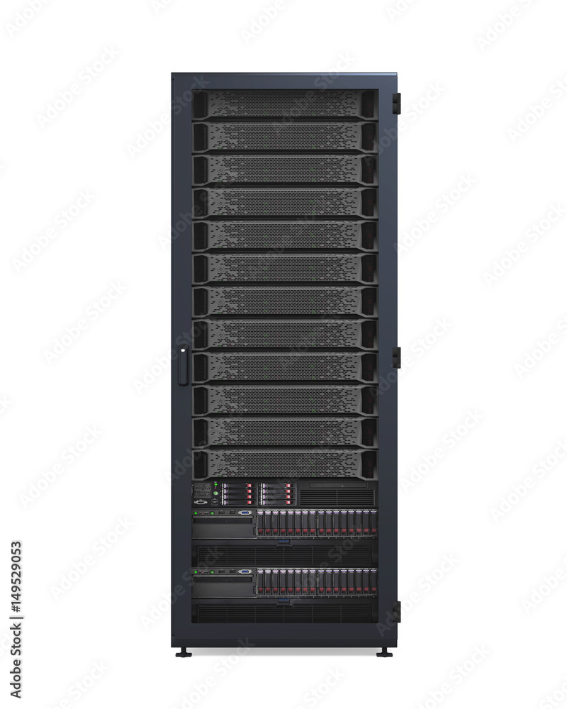 Poster computer network server isolated