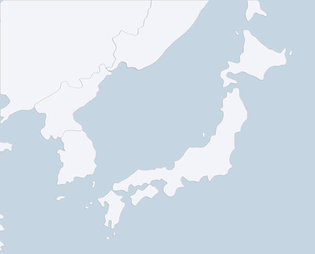 Korea China Japan Russia Map