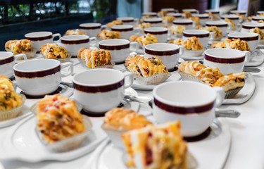 Coffee break prepare for conference meeting