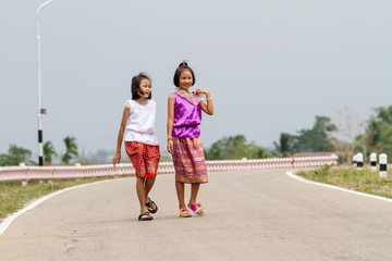 Two Thai girls