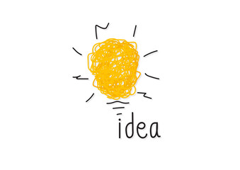 Creative idea.Concept of idea and innovation. Vector Illustration