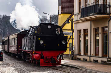 Molli, Lokomotive durch Bad Doberan