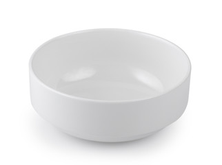 white bowl isolated on white background