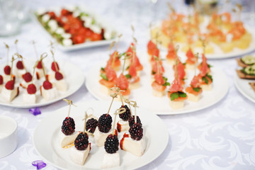 beautifully served appetizers