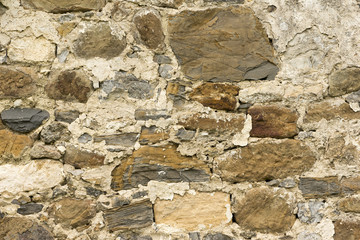 A background of a brown stone tone wall