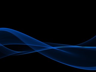 Abstract blue shining wave background 