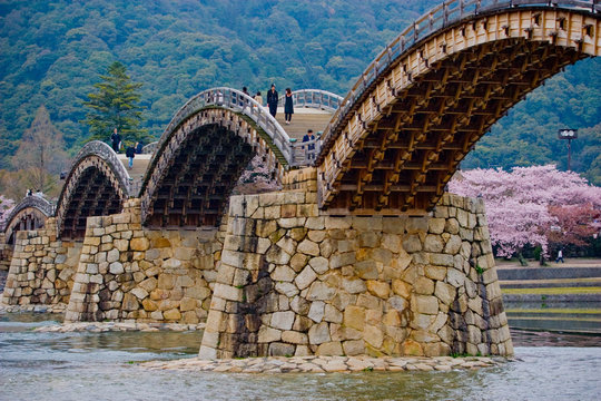 Fototapeta Kintai (Kintaikyo) bridge