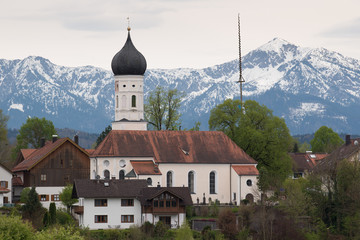 Fototapeta premium Bavarian Chuch, Iffeldorf