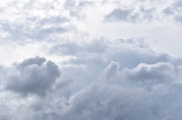 Gray cloud formations on sky,Nimbus moving,Appearance of raincloud,Abstract background from natural...