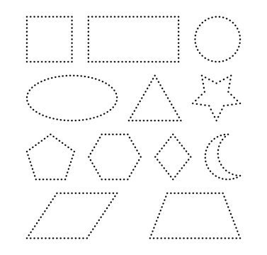 Shapes Printable Worksheet: Rectangle Shape Cutouts ❤ liked on Polyvore  featuring frames, backgrounds, outlines, bor…