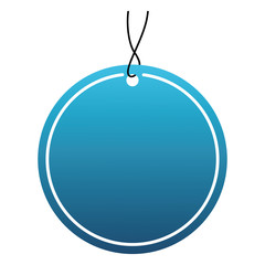 circular tag icon over white background. vector illustration