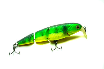Wobbler for fishing isolated on white background