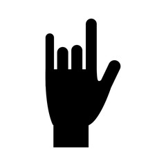 Obraz premium human hand icon over white background. vector illustration