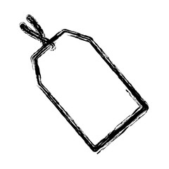 tag icon over white background. vector illustration