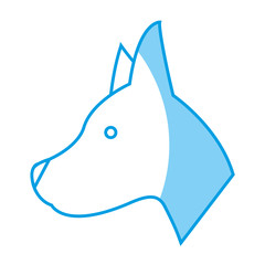 dog animal icon over white background. vector illustration