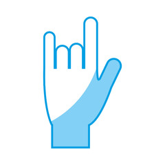 Obraz premium human hand icon over white background. vector illustration