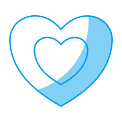 heart icon over white background. vector illustration
