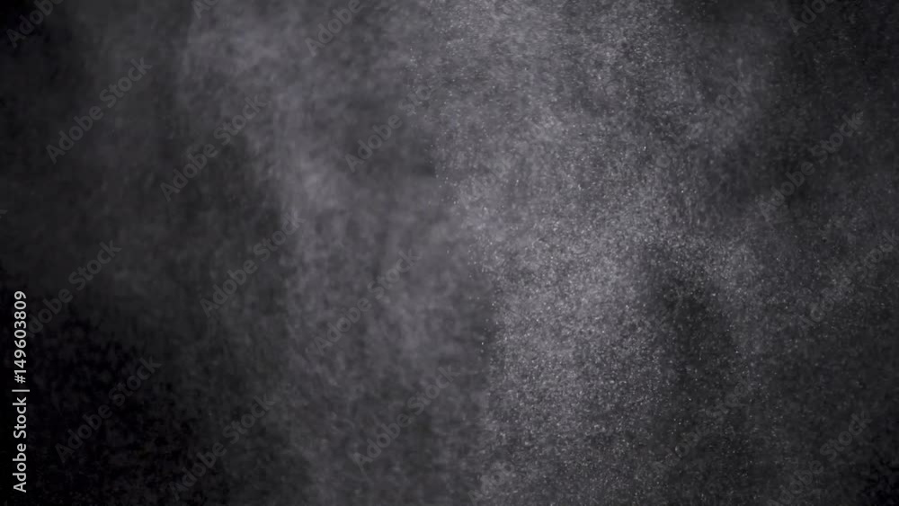 Canvas Prints white powder exploding isolated on black