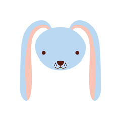 cute rabbit tender character vector illustration design
