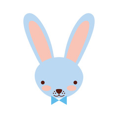 cute rabbit tender character vector illustration design