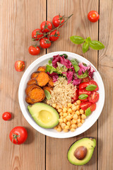 buddha bowl,vegetarian meal